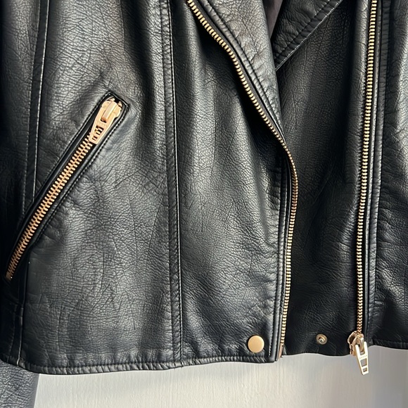 Blank NYC Faux Leather Moto Jacket with Rose Gold Hardware - Picture 3 of 8